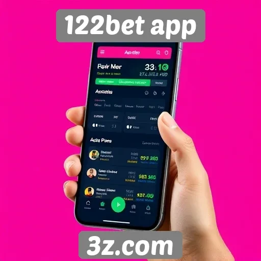 Avaliação da interface do 122bet app